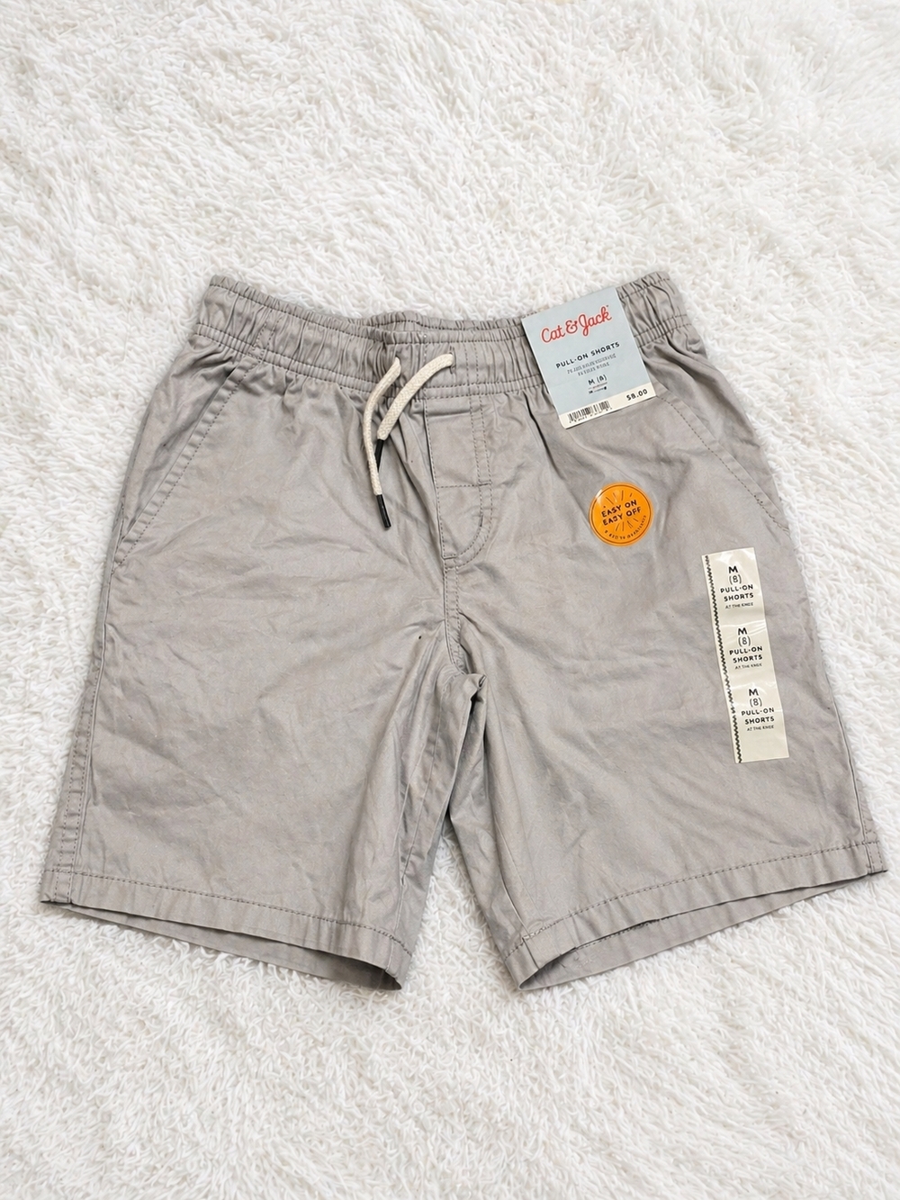 Cat & Jack Light Gray Pull-On Shorts